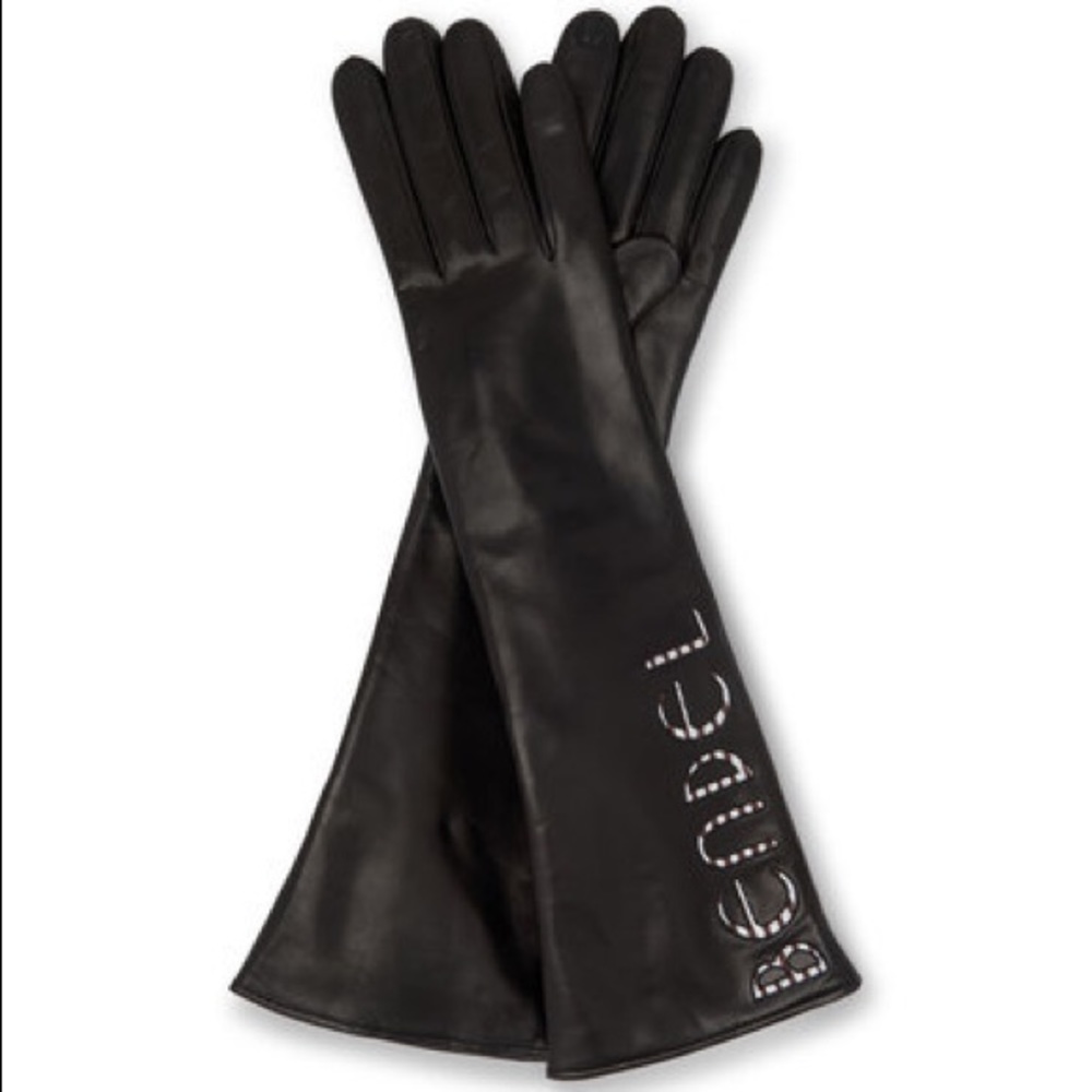ISO Henri Bendel leather gloves size 8